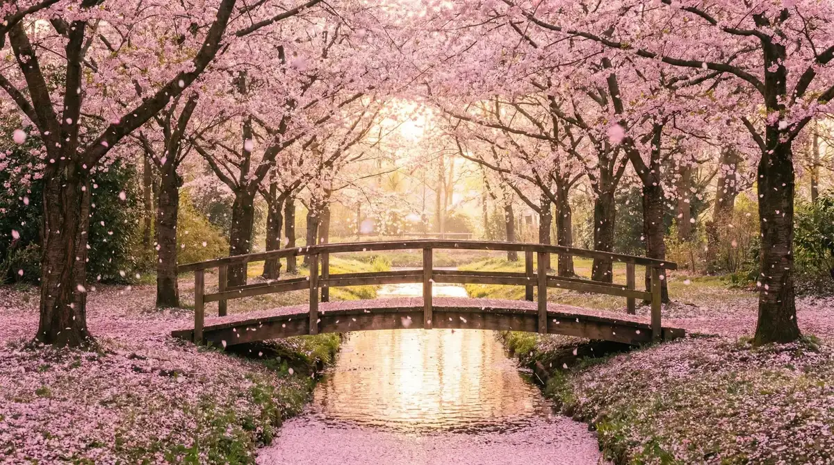 樱花桥畔 - 幸福宝8008隐藏永久入口 唯美风景